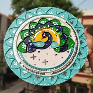 peacock lippan art wall hanging decor by KaushalS Creations