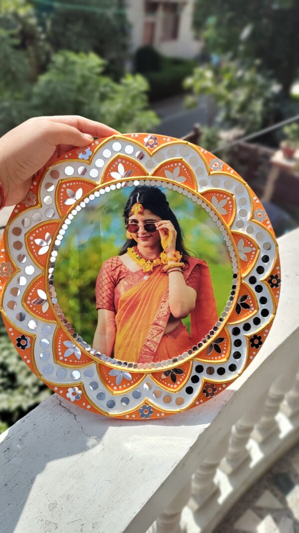 Personalised Photo Lippan Art Wall Hanging by KaushalS Creations. Birthday gift ideas. personalised gift ideas. birthday gifts personalised.