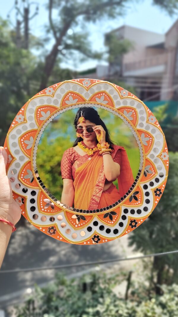 Personalised Photo Lippan Art Wall Hanging by KaushalS Creations. Birthday gift ideas. personalised gift ideas. birthday gifts personalised.