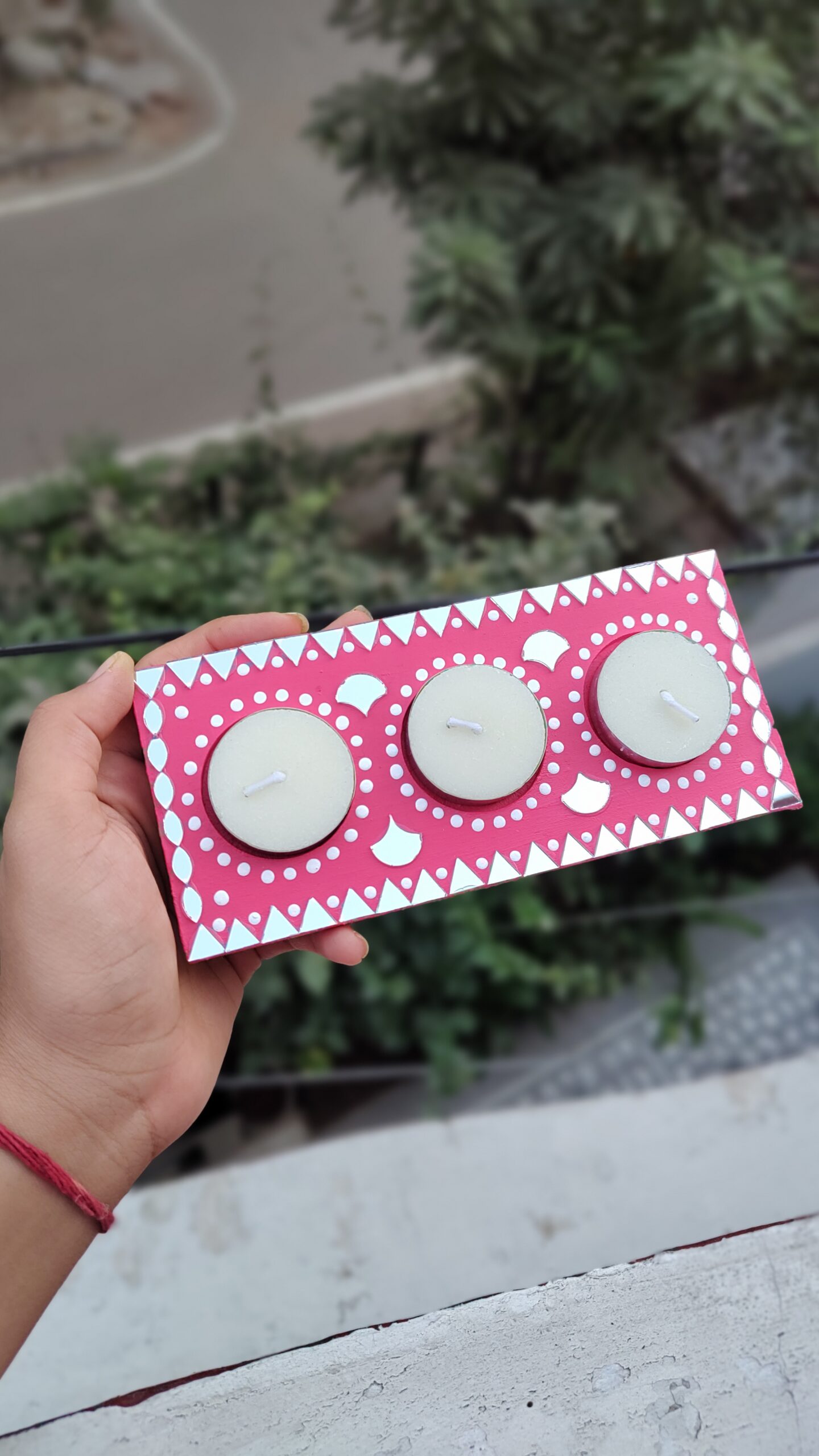 Three in One Tea Light Holder by KaushalS Creations