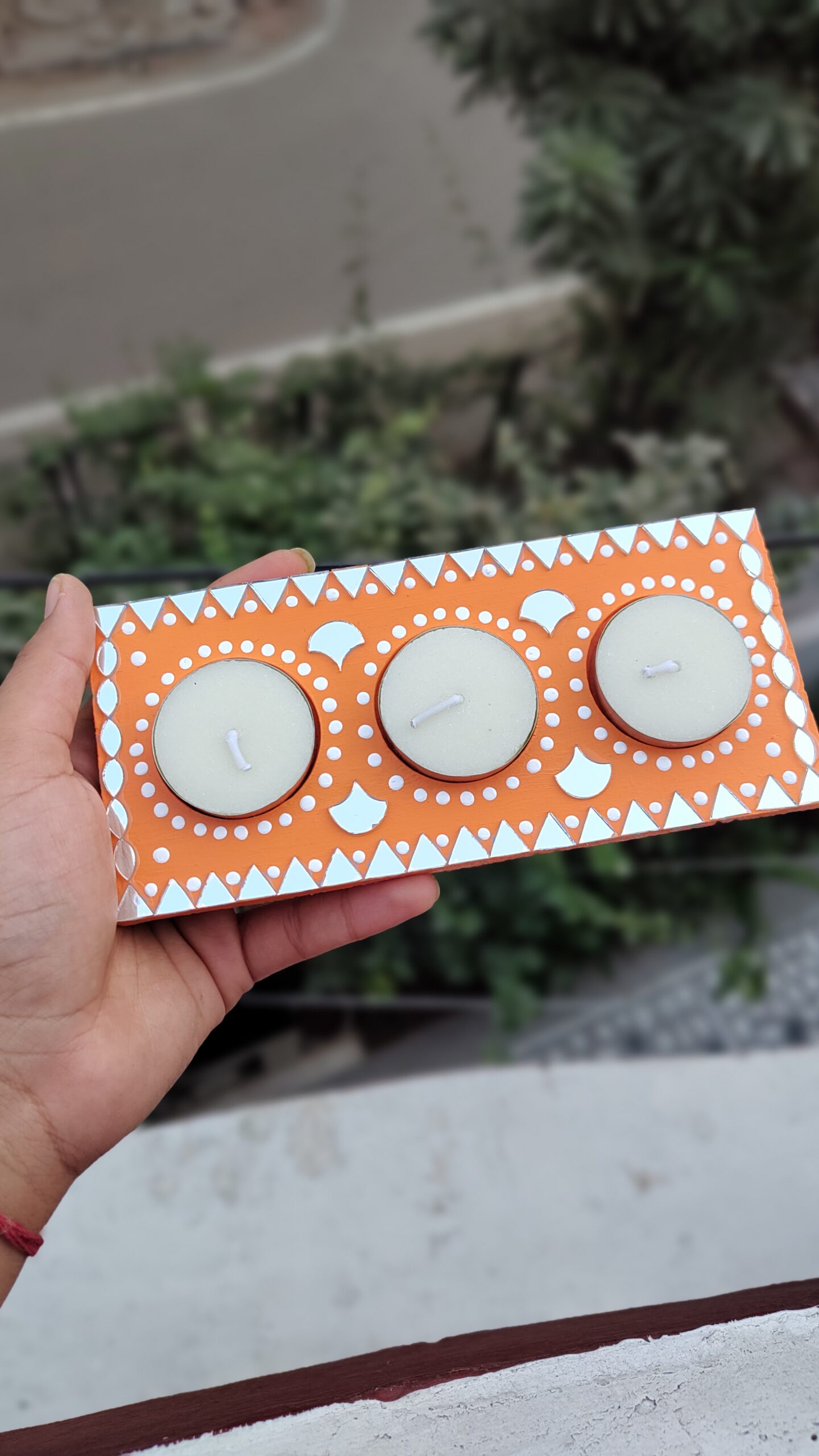 Three in One Tea Light Holder by KaushalS Creations