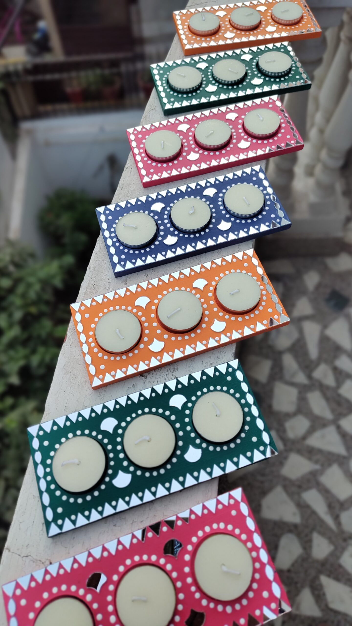 Three in One Tea Light Holder by KaushalS Creations