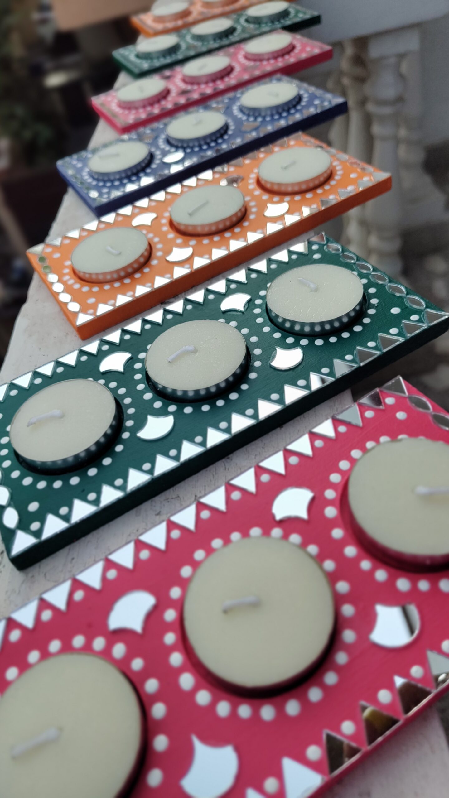 Three in One Tea Light Holder by KaushalS Creations