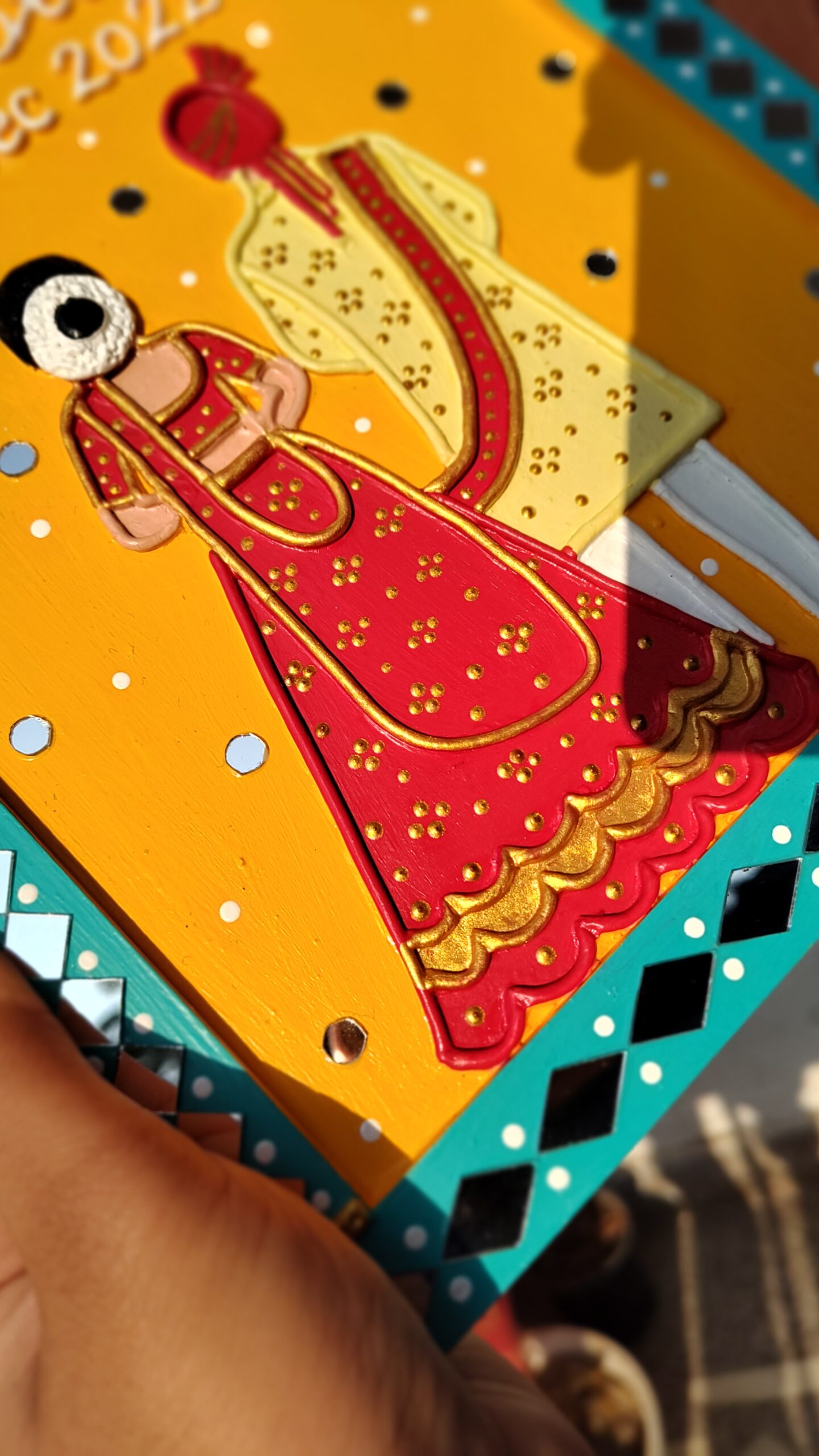 Personalised Wedding Date Jharokha (With bride groom figure) by KaushalS Creations. Wedding gift ideas. Anniversary gift ideas. Gift ideas for him. Gift ideas for her.