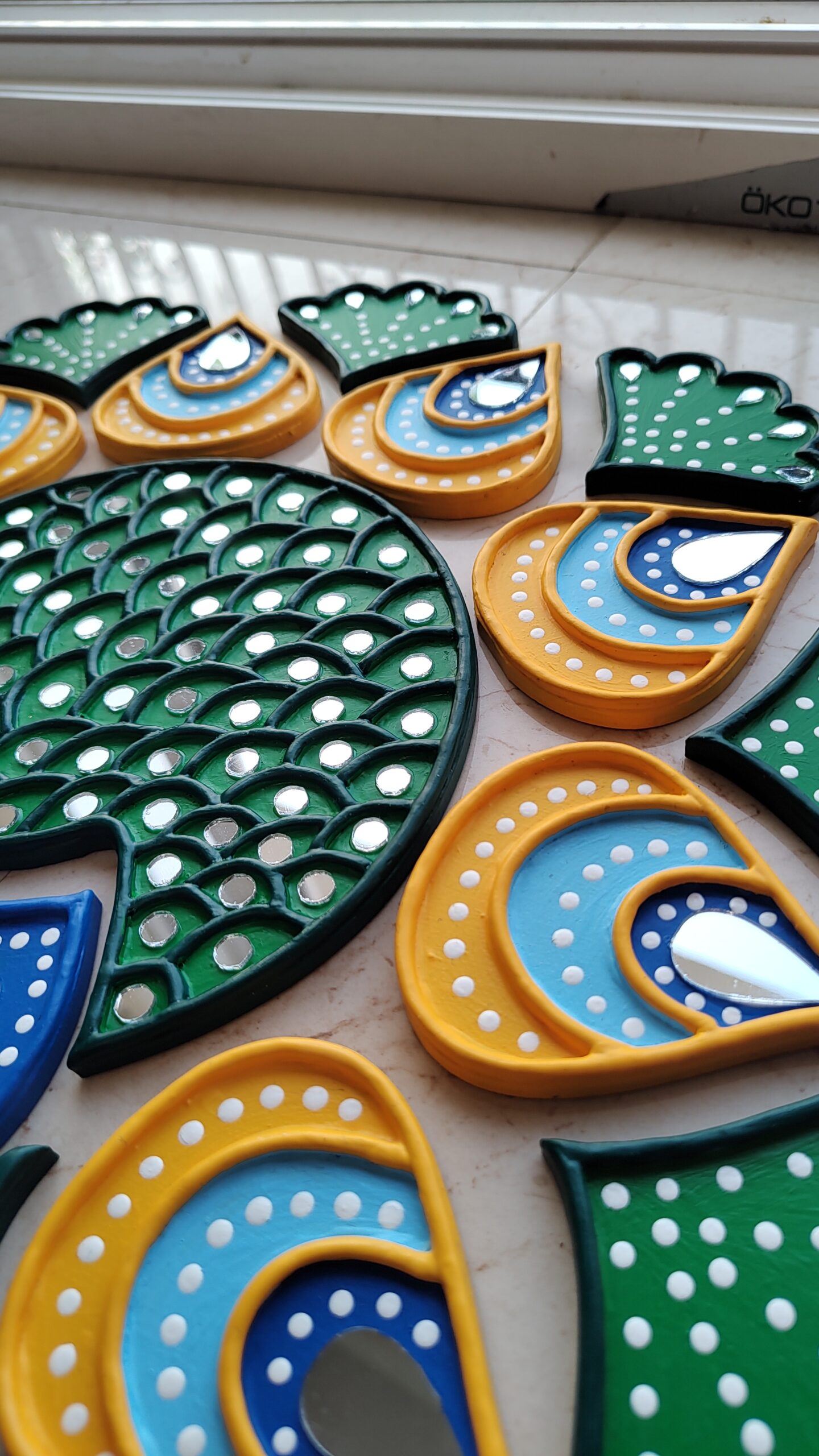 Peacock Readymade Rangoli Set (in pieces) - Image 9